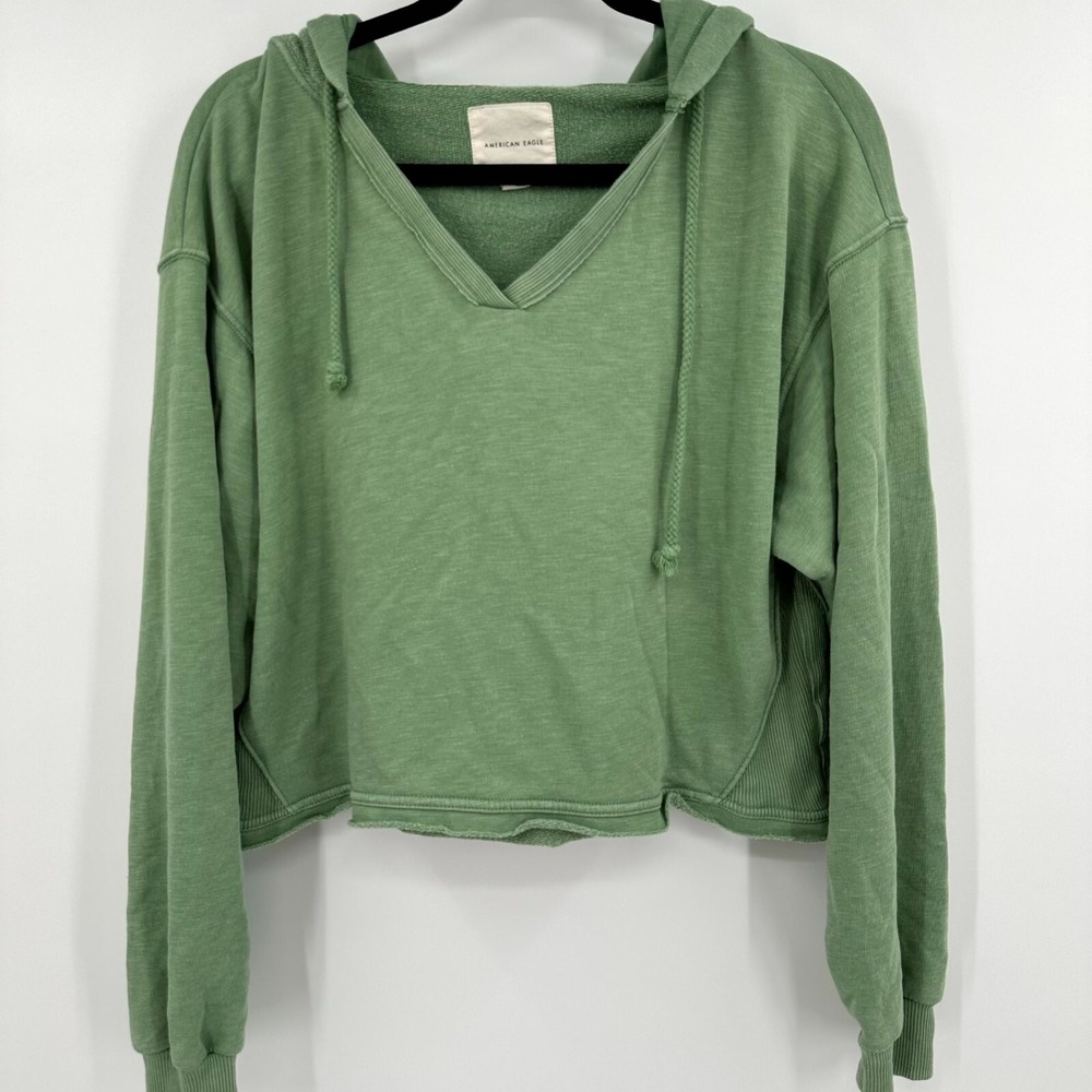 American Eagle Green Hoodie
